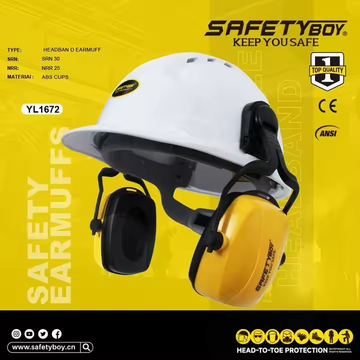 Safety Helmet With Earmuff