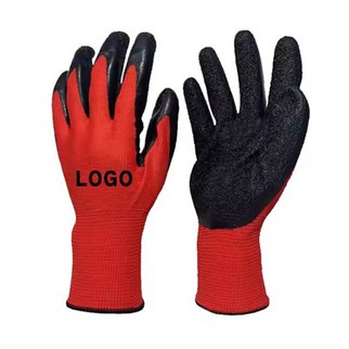 Latexbelagda handskar